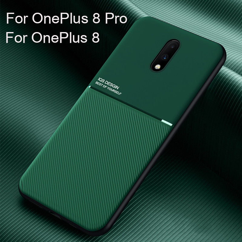 For OnePlus 8 Pro Case Original Magnetic Frosted Stripe Anti-fall Protective Cover For OnePlus 7 7T Pro Case Anti-fall Back Case