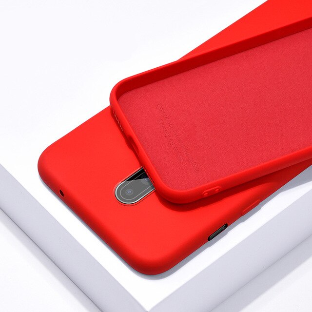 For One plus 7 Pro Case Original Liquid Silicone Soft TPU Full Protective Back Cover For Oneplus 7T 5 5T 6 6T Oneplus7 7 8 Pro